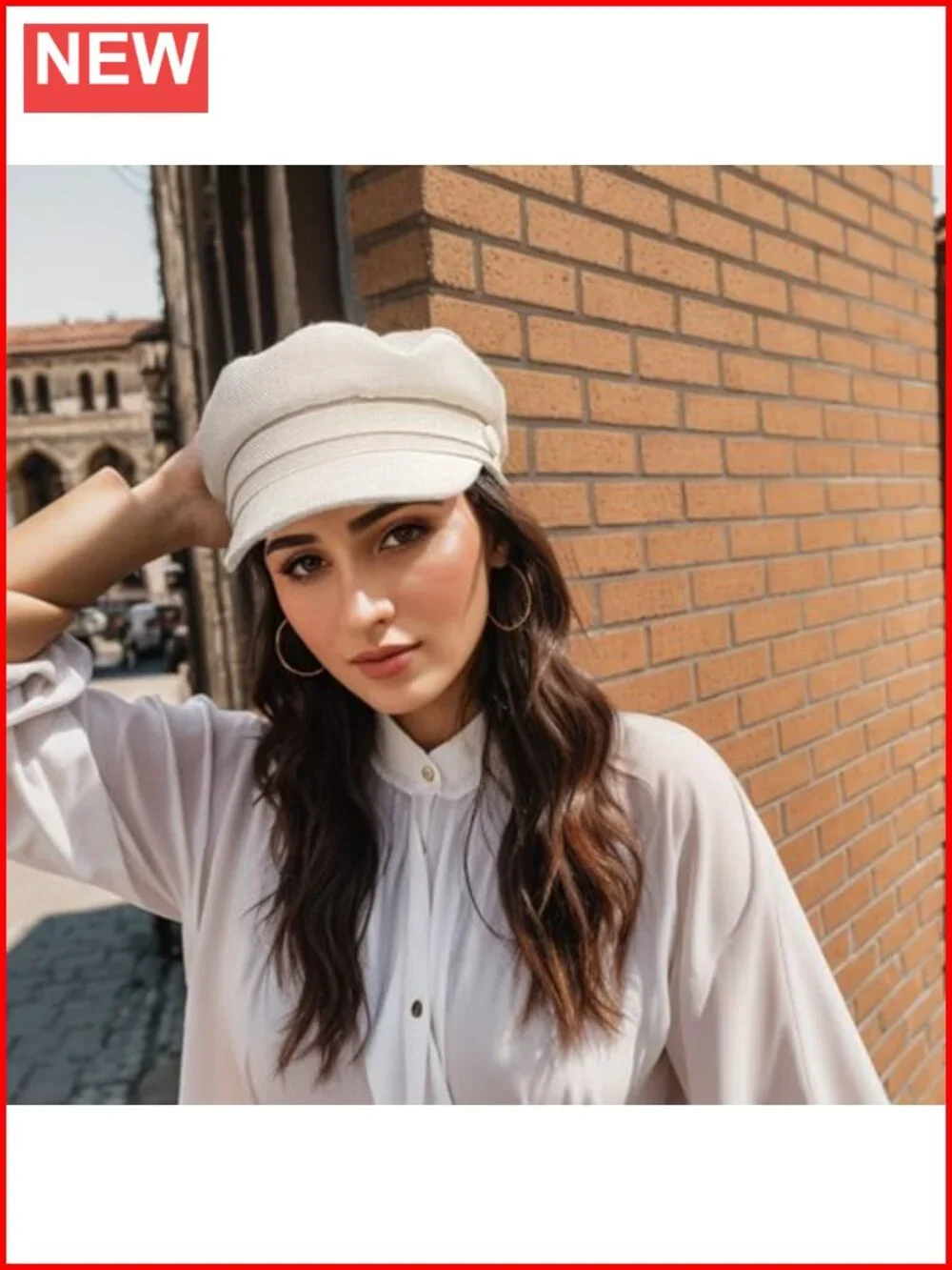 Women's Newsboy Cap, Baker Boy Hat, Adjustable Vintage Style